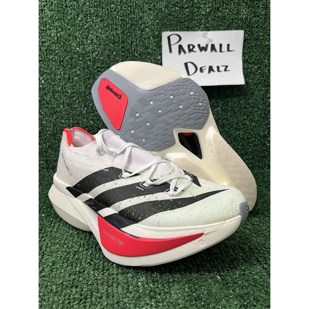 Adidas Adizero Prime X 3.0 Strung Running Shoes White Mens 7.5 womens 8.5 JR2597